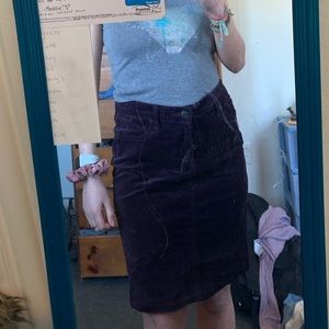 Bodycon corduroy skirt